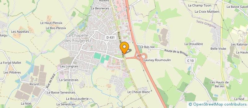 localisation de l'entreprise PORTAIL + à SAINT-GREGOIRE
