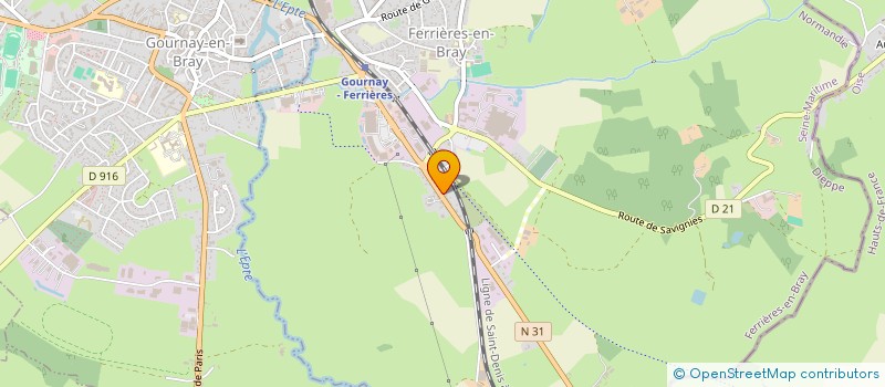 localisation de l'entreprise PORTAIL DIFFUSION  FERRIERES-EN-BRAY