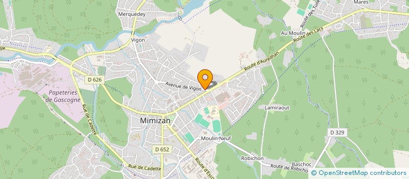 localisation de l'entreprise PORTAILS DE L'ATLANTIQUE  MIMIZAN