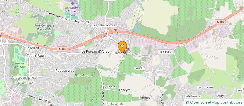 localisation de l'entreprise PORTAIX LOISIRS à ARTIGUES-PRES-BORDEAUX