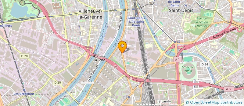 localisation de l'entreprise PORTAL à SAINT-DENIS