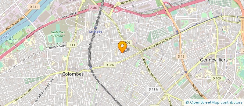 localisation de l'entreprise PORTAL ENTREPRISE à COLOMBES