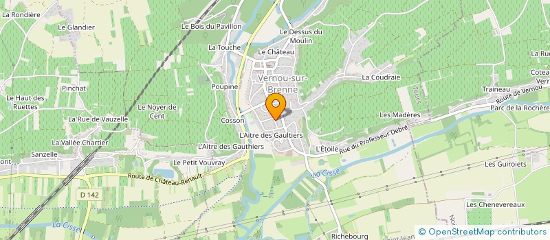 localisation de l'entreprise PORTAL GESTION à VERNOU-SUR-BRENNE