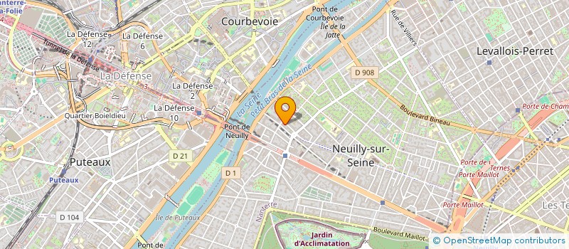 localisation de l'entreprise PORTALIANCE à NEUILLY-SUR-SEINE