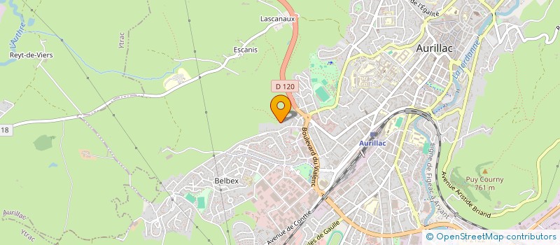 localisation de l'entreprise PORTALIEN à AURILLAC