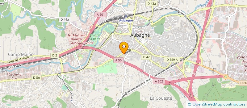 localisation de l'entreprise PORTALIS à AUBAGNE