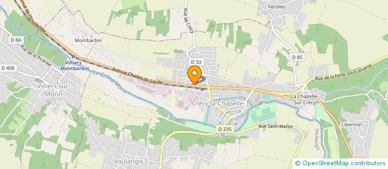 localisation de l'entreprise PORTALIS 77  CRECY-LA-CHAPELLE