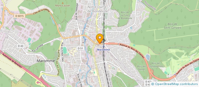 localisation de l'entreprise PORTALIS III  NOTRE-DAME-DE-BONDEVILLE