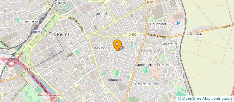 localisation de l'entreprise PORTAMENTO  REIMS