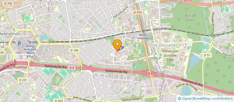 localisation de l'entreprise PORTANCE à NOISY-LE-GRAND