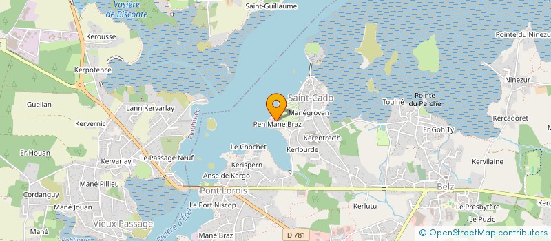 localisation de l'entreprise PORTANGUEN  BELZ