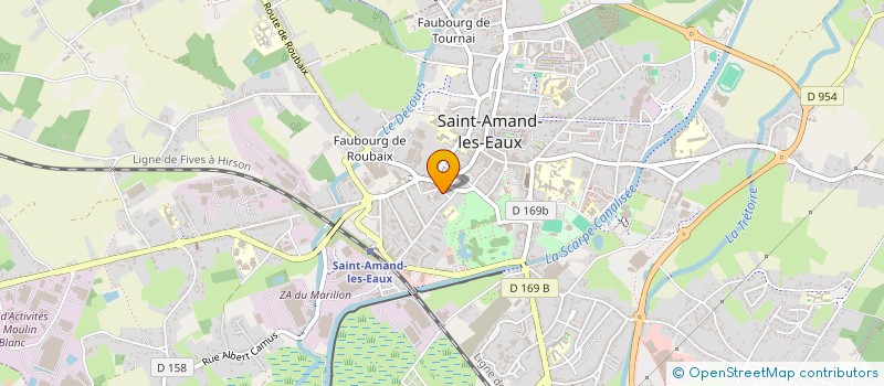 localisation de l'entreprise PORTAX ELECTRONIQUE SA à SAINT-AMAND-LES-EAUX