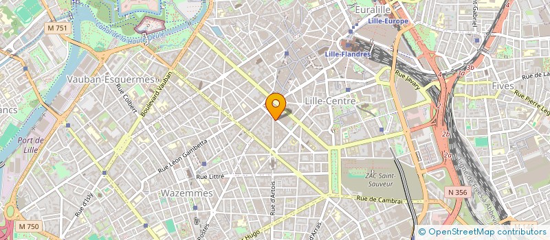 localisation de l'entreprise PORTAY & WATTEBLED COMMISSAIRES DE JUSTICE ASSOCIES à LILLE