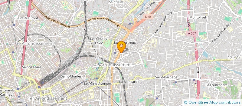 localisation de l'entreprise PORTAZ COIFFURE ESTHETIQUE à MARSEILLE