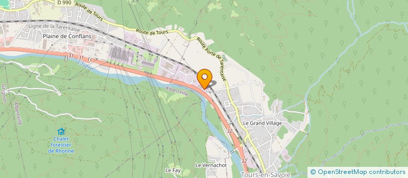 localisation de l'entreprise PORTE 2  TOURS-EN-SAVOIE