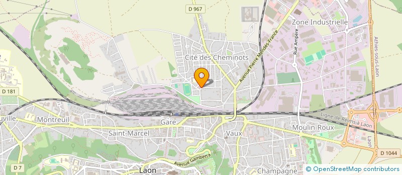 localisation de l'entreprise PORTE APPORTE à LAON