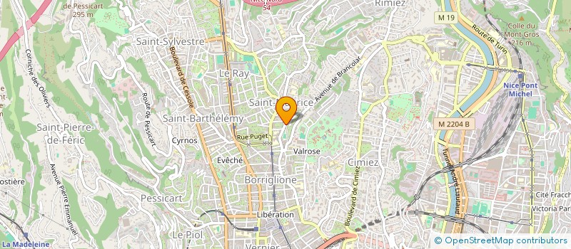 localisation de l'entreprise PORTE BONHEUR à NICE