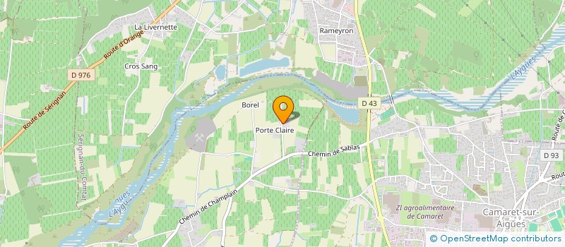 localisation de l'entreprise PORTE CLAIRE à ORANGE