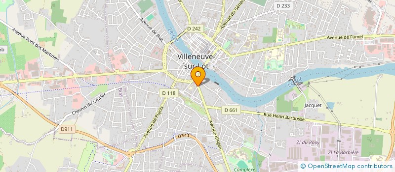 localisation de l'entreprise PORTE D'AGEN  VILLENEUVE-SUR-LOT