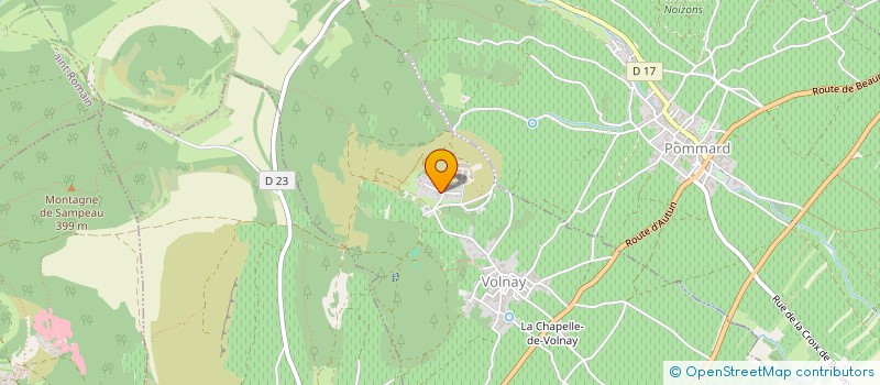 localisation de l'entreprise PORTE DE BEAUNE  VOLNAY