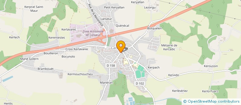 localisation de l'entreprise PORTE DE FRANCE  LANGUIDIC