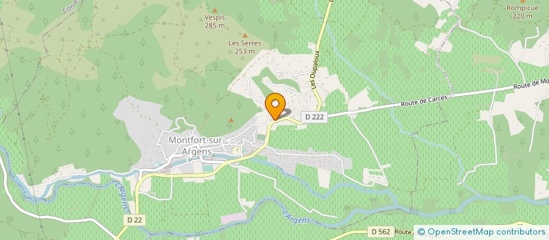 localisation de l'entreprise PORTE DE JOUBE  MONTFORT-SUR-ARGENS