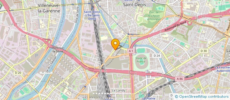 localisation de l'entreprise PORTE DE SAINT DENIS à SAINT-DENIS