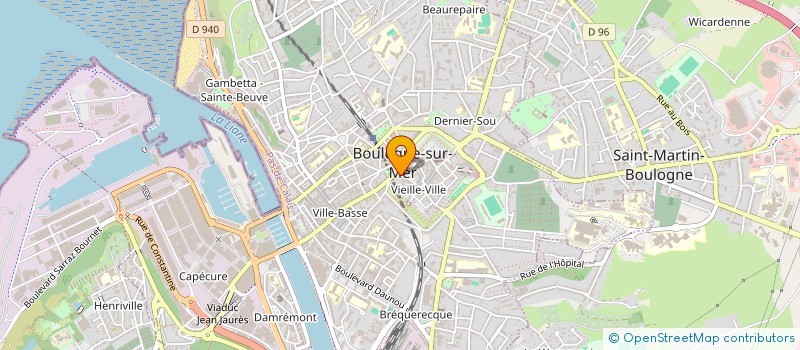 localisation de l'entreprise PORTE DES DUNES à BOULOGNE-SUR-MER