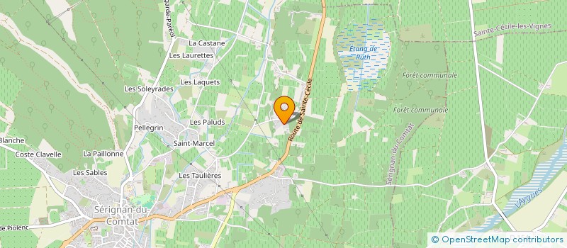 localisation de l'entreprise PORTE DU COUDOULET  SERIGNAN-DU-COMTAT