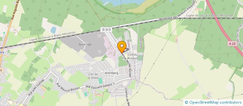 localisation de l'entreprise PORTE DU HAINAUT EMPLOI  WALLERS