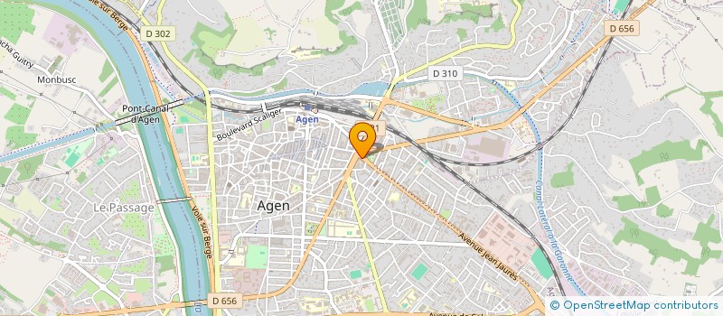 localisation de l'entreprise PORTE DU PIN MEDICAL à AGEN