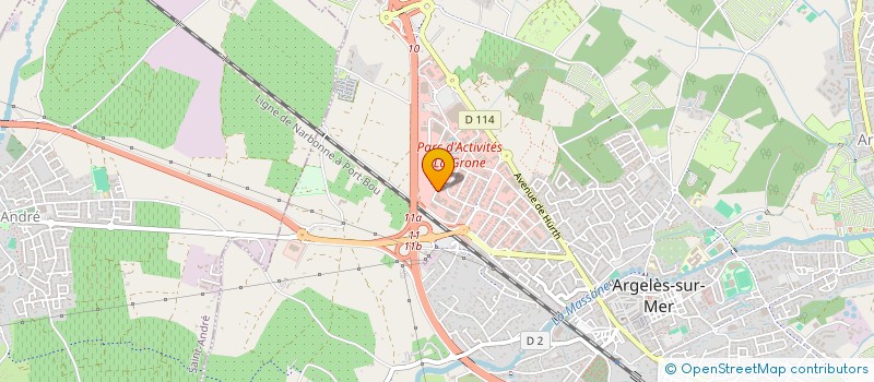 localisation de l'entreprise PORTE ESPAGNE  ARGELES-SUR-MER