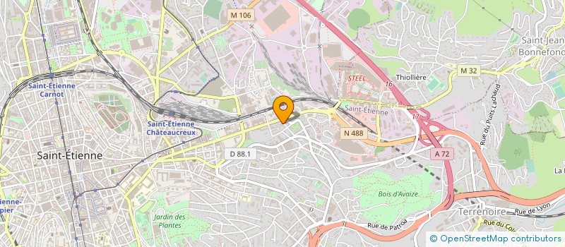 localisation de l'entreprise PORTE FENETRE IMPORT à SAINT-ETIENNE
