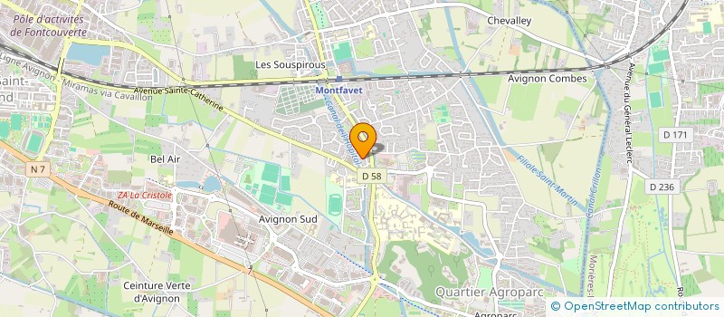 localisation de l'entreprise PORTE FRERES ET CIE à AVIGNON