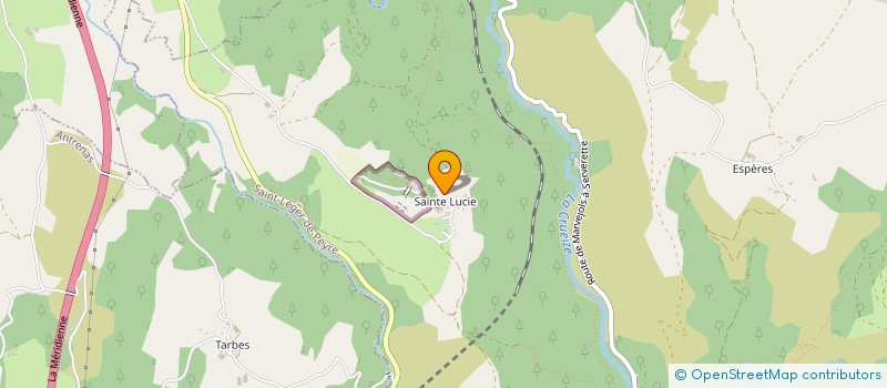 localisation de l'entreprise PORTE INDIVISION  SAINT-LEGER-DE-PEYRE