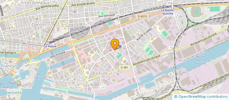 localisation de l'entreprise PORTE-MATIC SERVICE à LE HAVRE