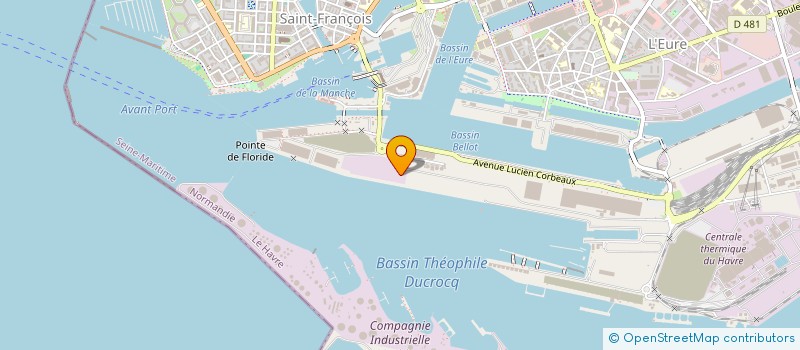 localisation de l'entreprise PORTE OCEANE MODELISME  LE HAVRE