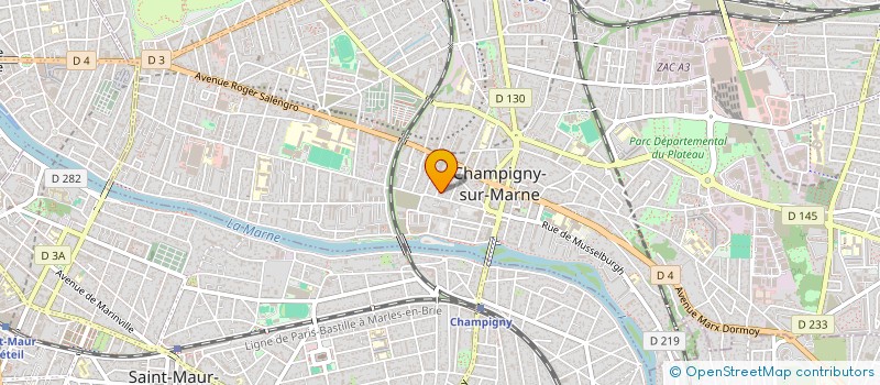 localisation de l'entreprise PORTE OUVERTE ENFANTS PARENTS à CHAMPIGNY-SUR-MARNE