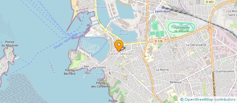 localisation de l'entreprise PORTE-PLUME MALOUIN  SAINT-MALO