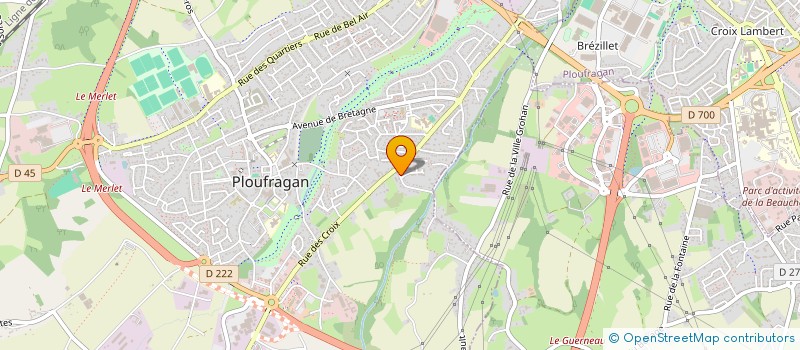 localisation de l'entreprise PORTEBRUNE  PLOUFRAGAN