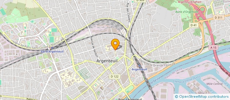 localisation de l'entreprise PORTECH à ARGENTEUIL