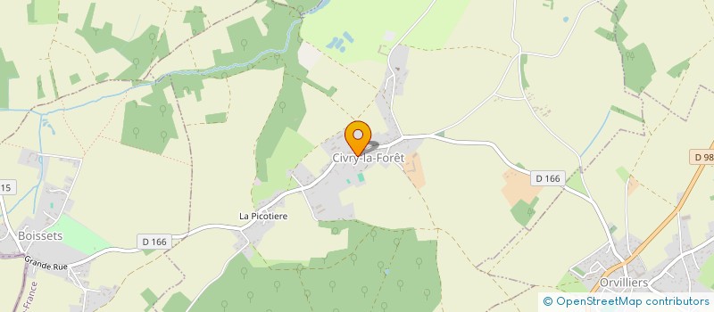 localisation de l'entreprise PORTECLOSE  CIVRY-LA-FORET