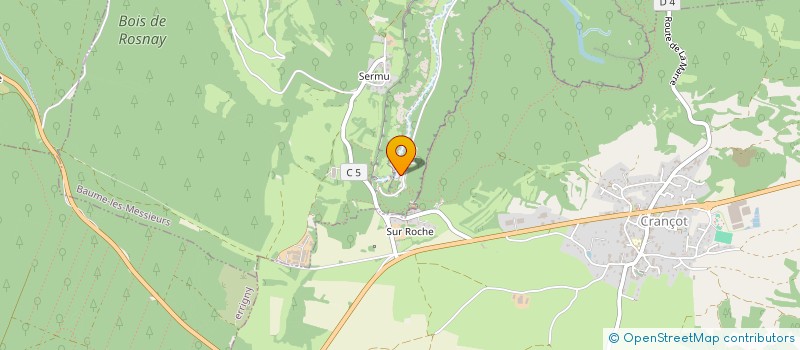 localisation de l'entreprise PORTECOP  BAUME-LES-MESSIEURS