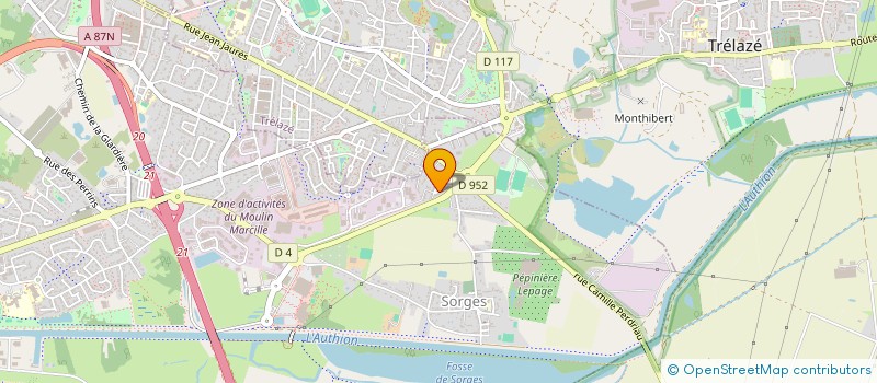 localisation de l'entreprise PORTEE PAR LA GRACE  LES PONTS-DE-CE