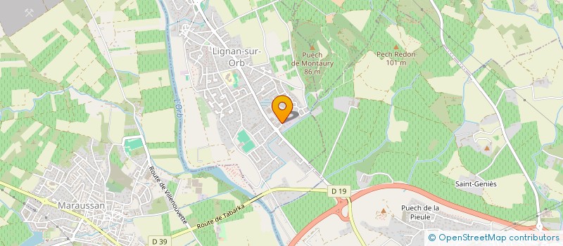 localisation de l'entreprise PORTEIL IMMOBILIER  LIGNAN-SUR-ORB