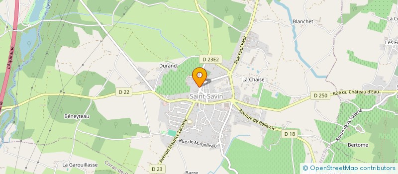 localisation de l'entreprise PORTELAS ET CIE COMMERCE TELE RADIO à SAINT-SAVIN