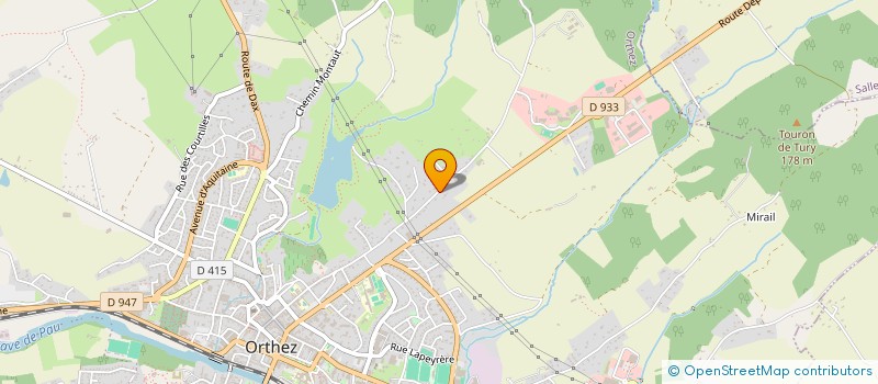 localisation de l'entreprise PORTER  ORTHEZ