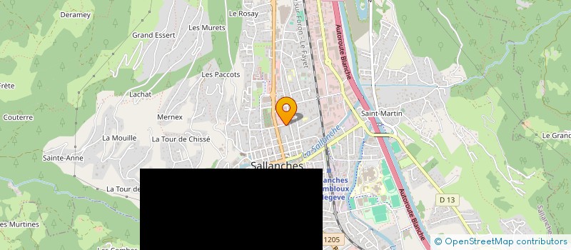 localisation de l'entreprise PORTER SON ENFANT à SALLANCHES