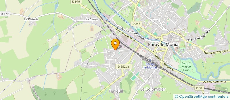localisation de l'entreprise PORTERAT IMMO à PARAY-LE-MONIAL