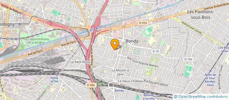 localisation de l'entreprise PORTES BONHEUR  BONDY